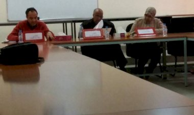 صور من مناقشة الطالب احمد فونتير